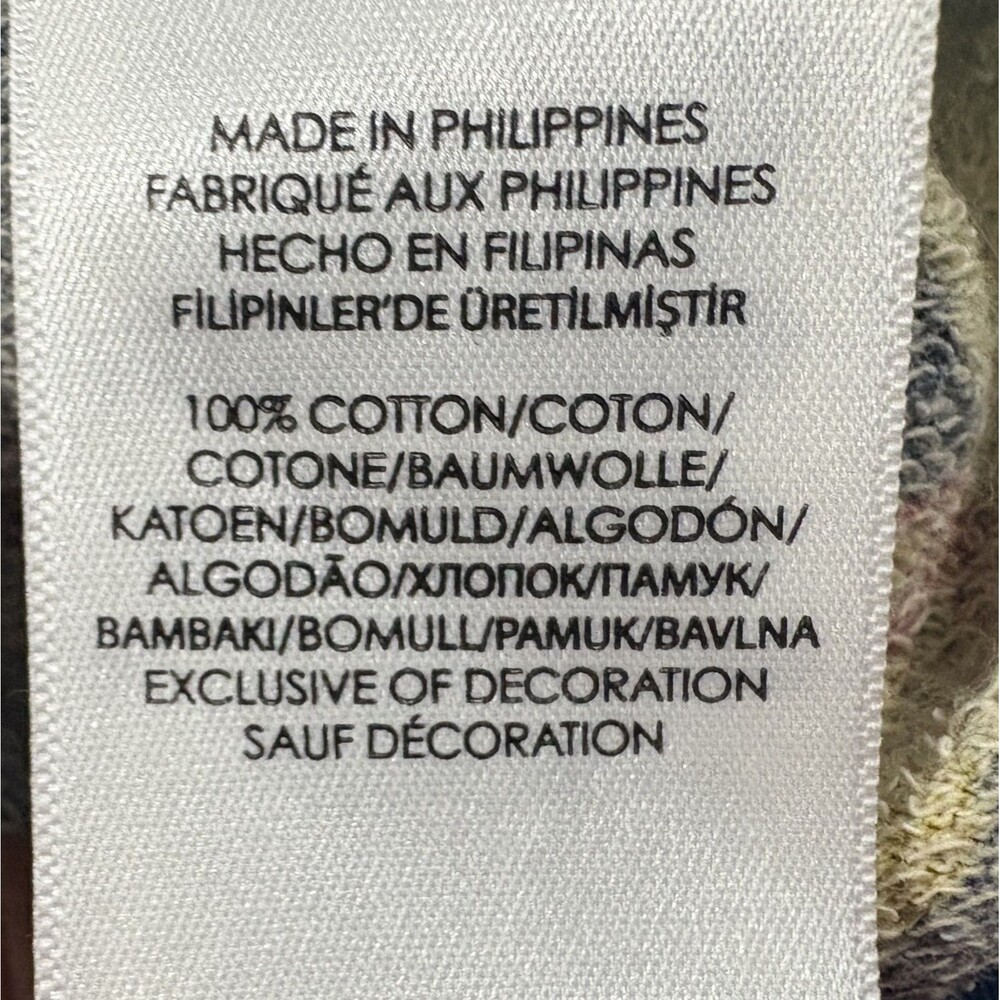 Polo Ralph Lauren Mens Floral Cotton Spa Terry Hoodie Pullover Sweatshirt Blue L - Picture 9 of 13